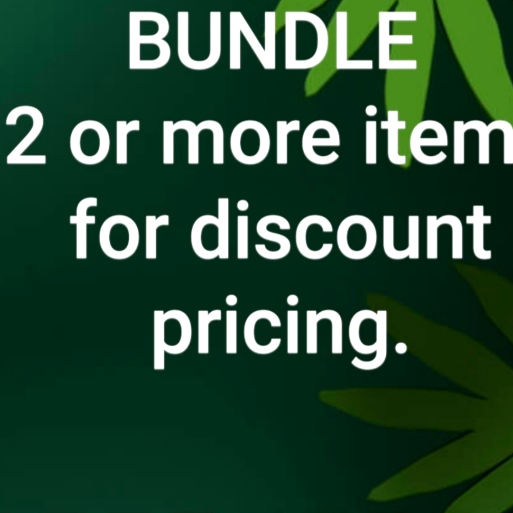 FYI - A bundle is 2 or more items.